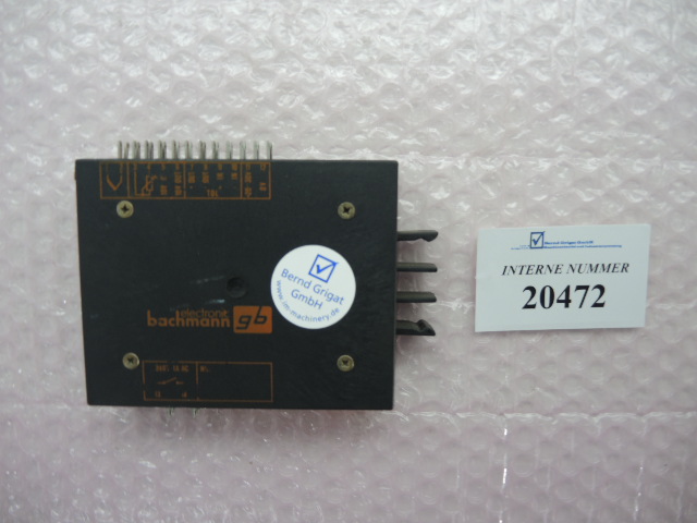 Temperature control card TR200 CV111, Bachmann No. 2454/01, Battenfeld spares